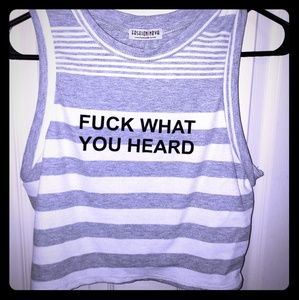 White Grey striped crop top fashion nova summer